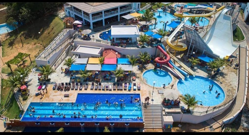 Apto Resort do Lago Até 8 pessoas - Valor Promocional Caldas Novas Exterior foto