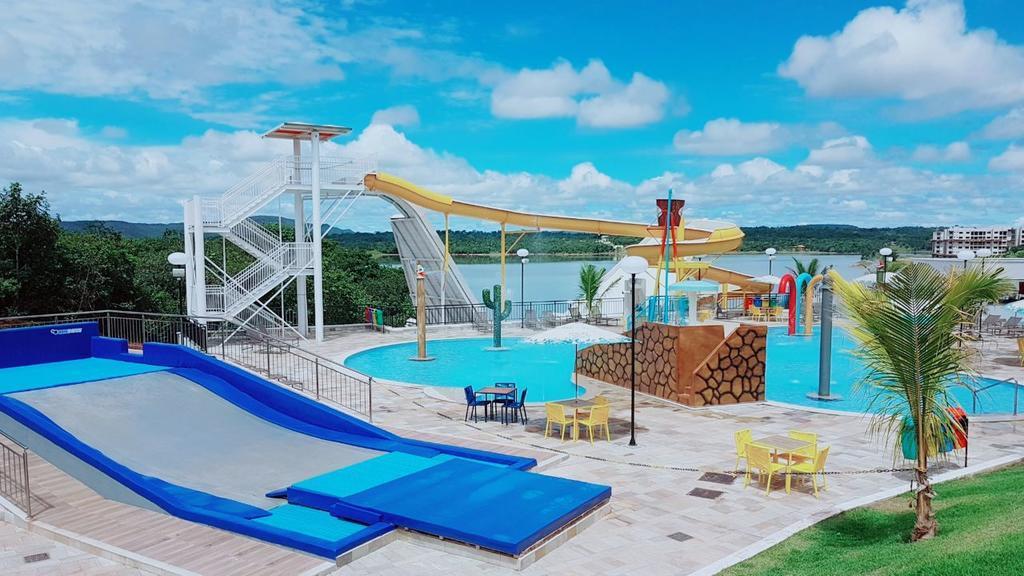 Apto Resort do Lago Até 8 pessoas - Valor Promocional Caldas Novas Exterior foto